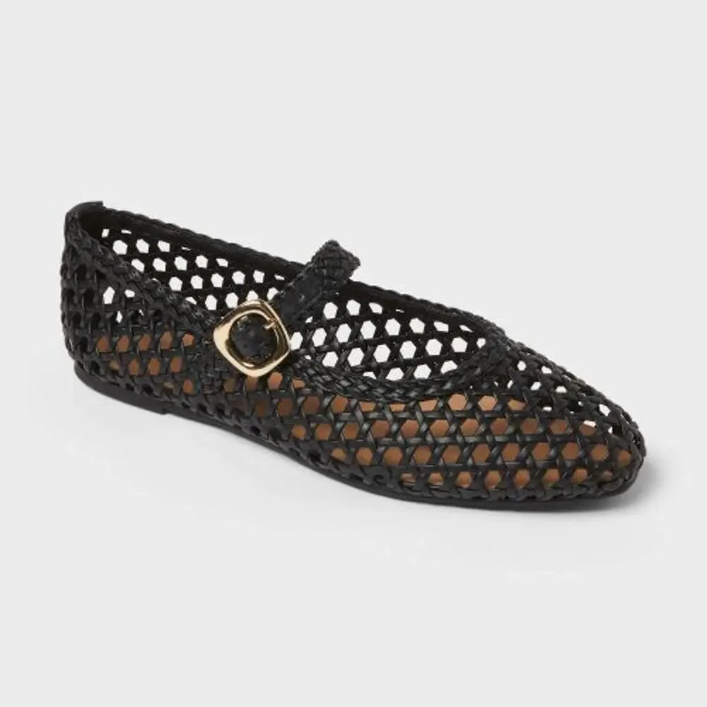Women's Royce Mary Jane Shoes - Universal Thread - Matte Black